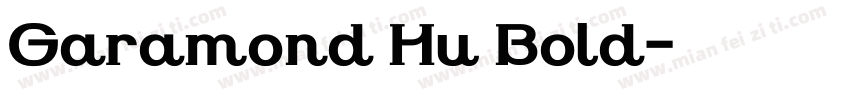 Garamond Hu Bold字体转换